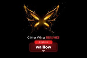 nencyha.com glitter wings photoshop brushes sparkling wings 0