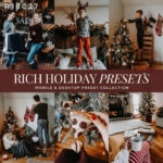 Christmas Presets — Rich Holiday Preset, Rich Color Tones, Warm Cozy Christmas Aesthetic Presets (xmp/acr, lr) R18C27