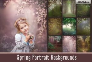 Spring Portrait Overlays & Backgrounds (jpg) 1 msvy.com spring portrait backgrounds 6