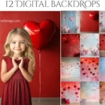 Digital Backdrops Valentine – Bộ phông nền chụp ảnh kỹ thuật số "My Valentine" (jpg) P51N59