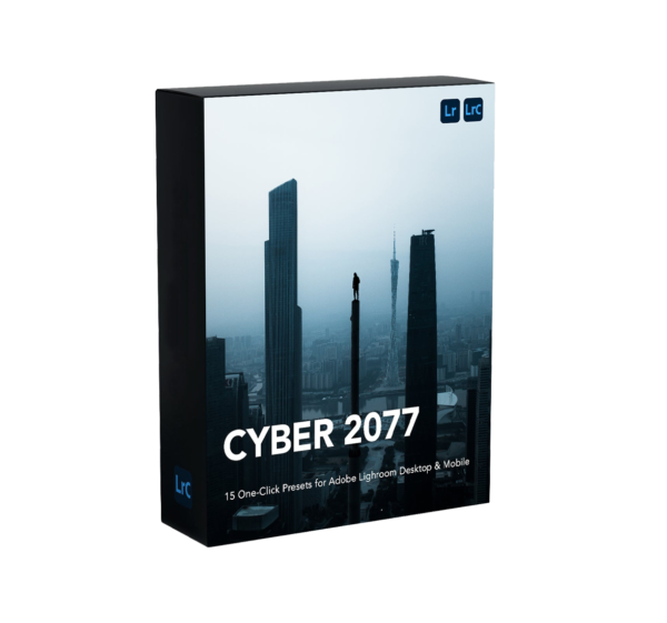 urbexmode cine cyber 2077 presets pack goi presets 15 tone mau cyber cua nam 2077 mau xanh lam va den neon tuong lai