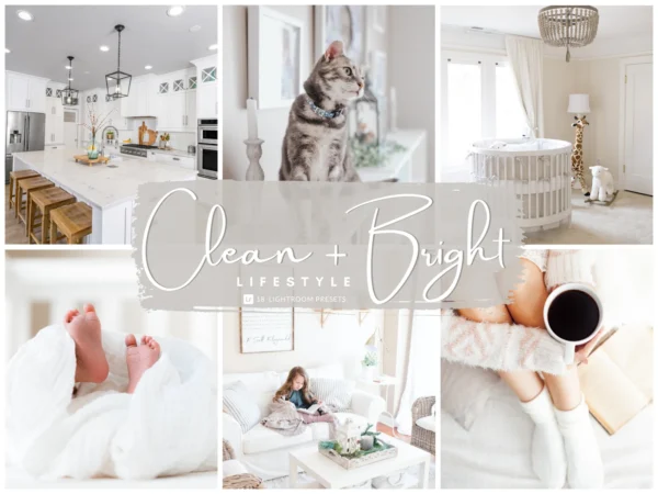 Clean + Bright Lifestyle Lightroom Presets – Gói Preset 18 Tone Màu Sạch Sẽ Và Tươi Sáng