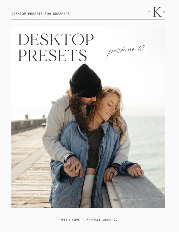 Kendall Aubrey - Presets Pack NO.2 – Gói Preset Hoàn Hảo Cho Nhiếp Ảnh Cưới và Cặp Đôi (xmp/acr) K62I96