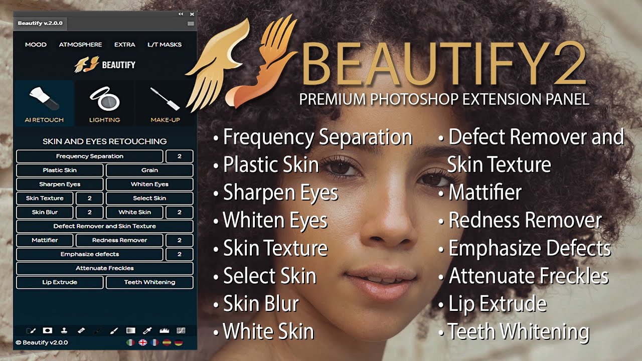 Beautify v2 – Premium Retouch Panel