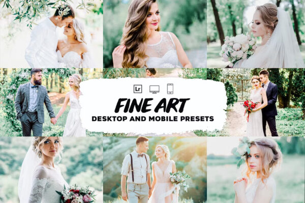 Creative Market – Fine Art Wedding Lightroom Presets – Bộ sưu tập Preset fine art tươi sáng và nhẹ nhàng được thiết kế cho Nhiếp ảnh cưới (xmp/acr, dng, lr) T84H24