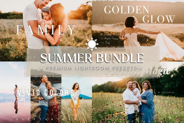 City Turtles Presets - SUMMER BUNDLE Lightroom Presets – Bộ sưu tập Preset mùa hè 🌻 màu sắc tự nhiên rực rỡ ấm áp (xmp/acr, lr) M95H90