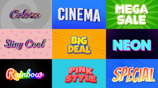 Colorful 3D Text Bundle - Final Cut Pro X — Bộ sưu tập hiệu ứng văn bản 3D độc đáo và chất lượng cao dành cho Final Cut Pro V104V50