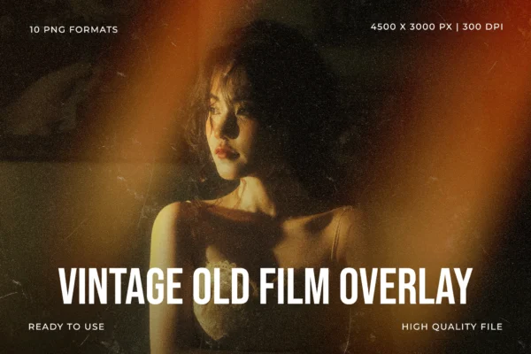 Vintage Old Film Overlay – Bộ Sưu Tập Overlay Film Cũ Cổ Điển (png) C99X01