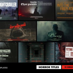 Pixelbuddha Horror Film Titles Collection — Bộ sưu tập mẫu PSD tựa phim kinh dị (psd) P108A79