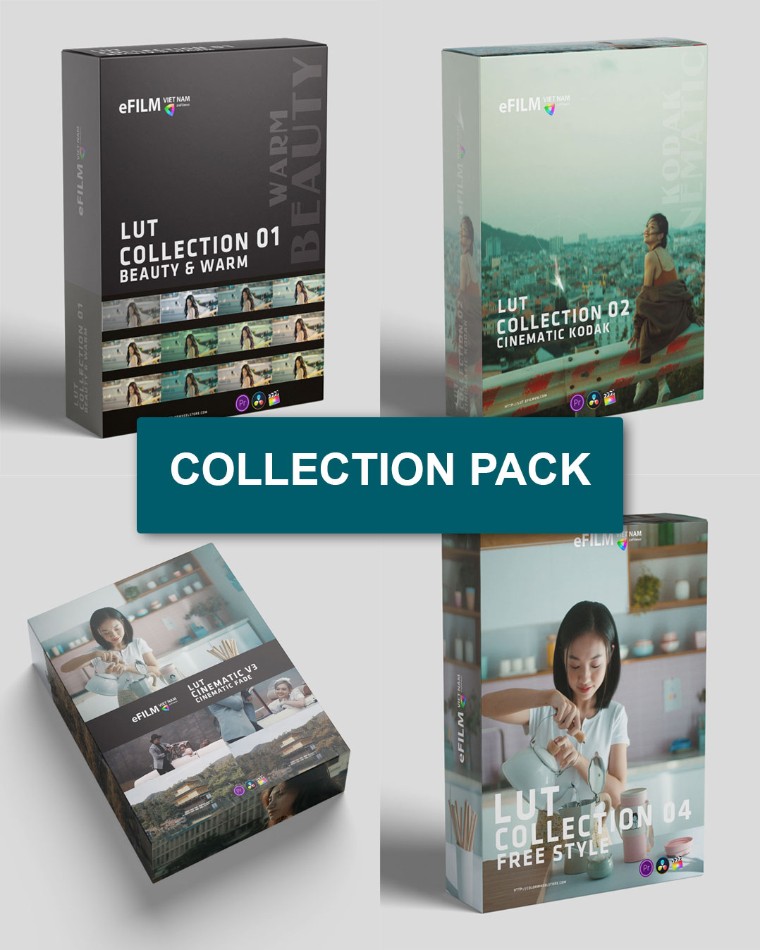 ColorWheel Store - Combo – LUT Collection Pack — Combo bộ sưu tập LUTs của ColorWheel Store (cube) D111T12