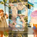 Fun Trip Lightroom Prersets — Bộ sưu tập Preset màu rực rỡ tươi sáng và độ tương phản động dành cho ảnh du lịch Tết và lễ hội (xmp/acr, dng) R1121T8