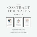 KJ Contract Templates Bundle — Gói mẫu hợp đồng Nhiếp ảnh của Katelyn James O110P57
