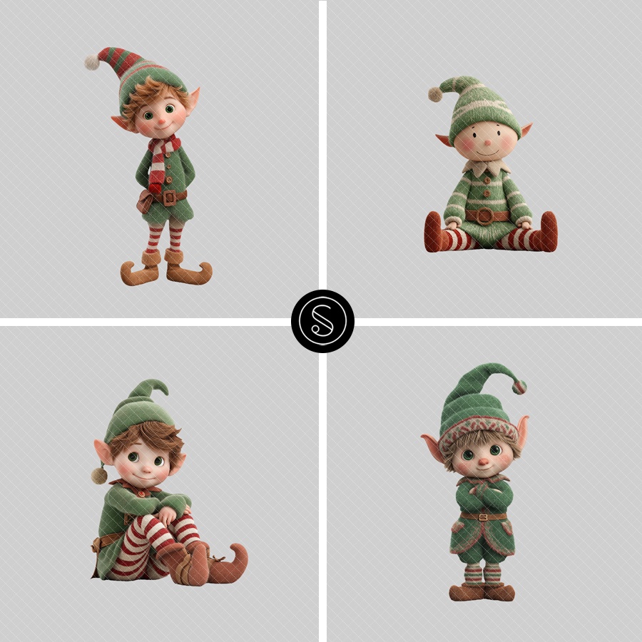 Squijoo - Christmas Overlays – Cute Elves — Gói Ovelays Christmas Dễ Thương (png) P110C94