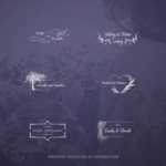 Wedding Titles V2 Part 1  Final Cut Pro — Mẫu Final Cut Pro độc đáo này với 12 hiệu ứng động thanh lịch dành cho chuyện tình yêu video cưới T111V28